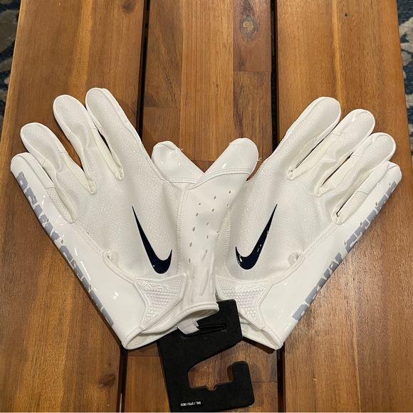 Nike Vapor Jet Football Gloves Penn State PE Size XXXL DX5274-112 - Picture 1 of 7